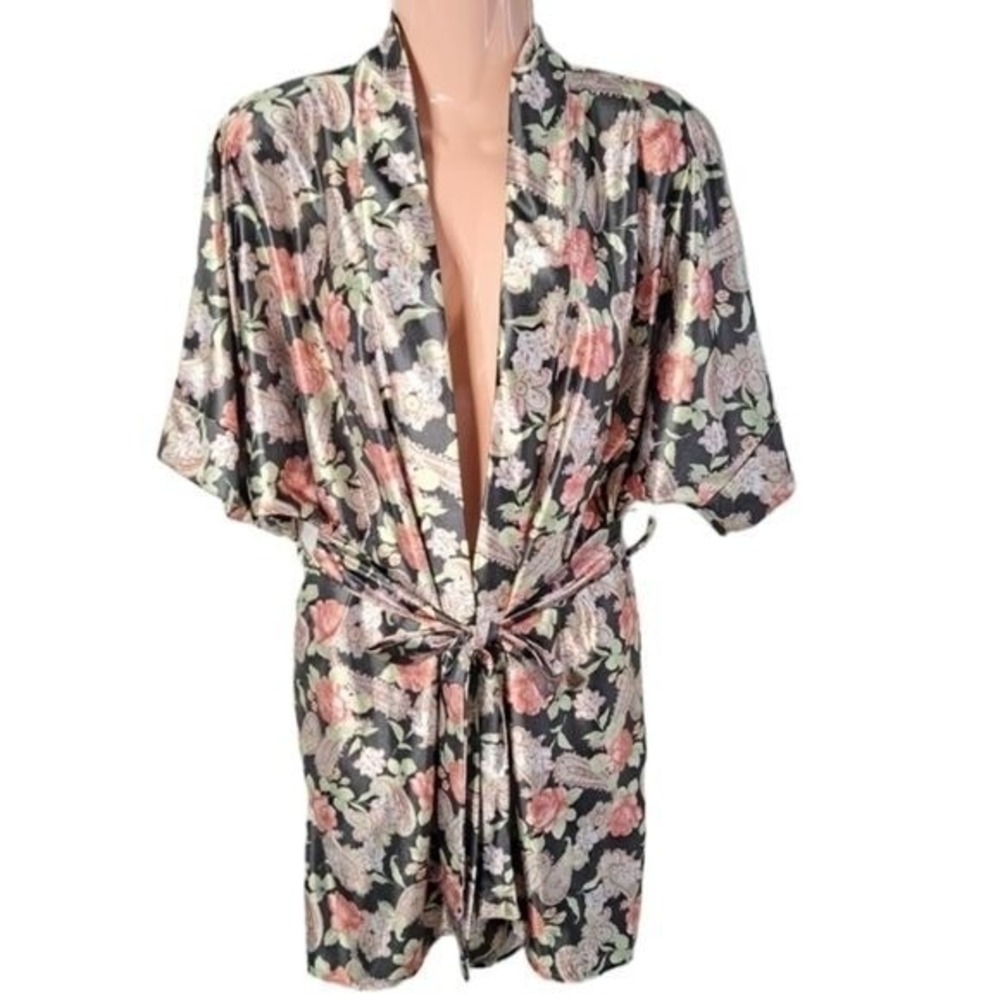 Vintage Avon Women's‎ Floral Print Multicolored Robe Size SM